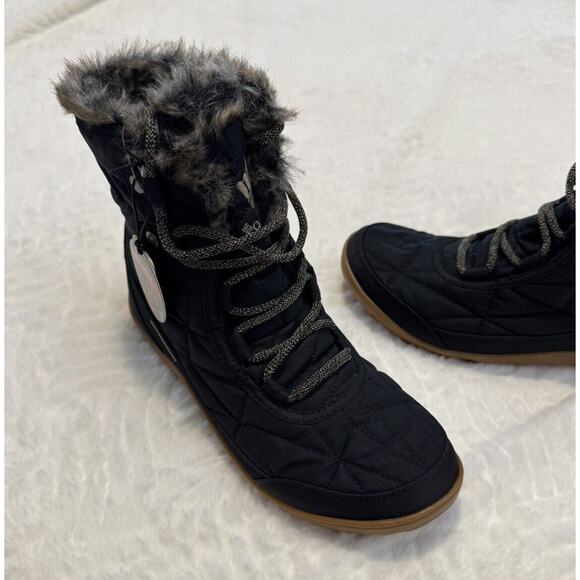 Columbia Women’s Minx Shorty III Black Pebble Waterproof Snow Boot Size 8.5 - Picture 2 of 8